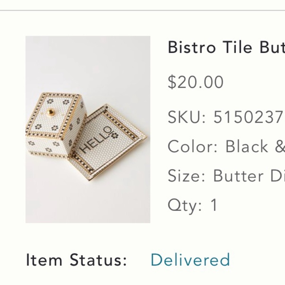 Butter Dish anthropology brand new